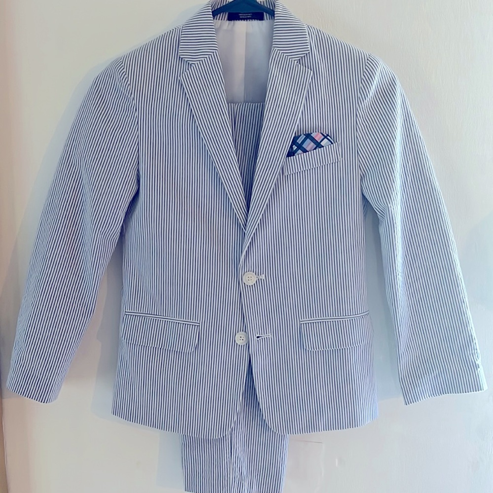 Nice Nautica Suit with stripes.